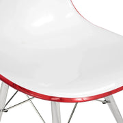 Dover and Cresco Modern Dining Chair Molded Side Chair with Base - Elax Furniture