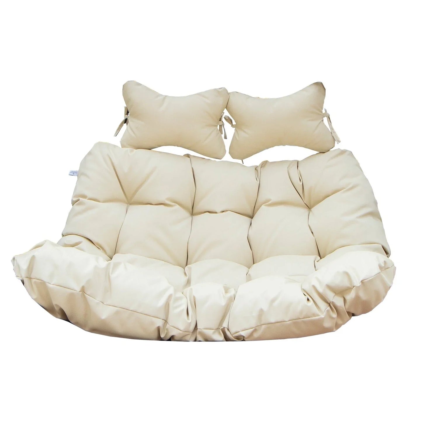 Modern Upholstered 2 Person Hanging Egg Swing Cushion with Headrest - Elax Furniture