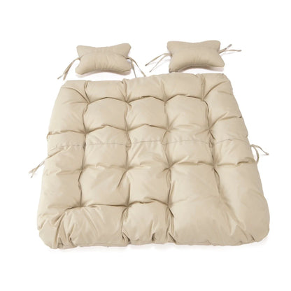 Modern Upholstered 2 Person Hanging Egg Swing Cushion with Headrest - Elax Furniture