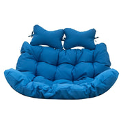 Modern Upholstered 2 Person Hanging Egg Swing Cushion with Headrest - Elax Furniture