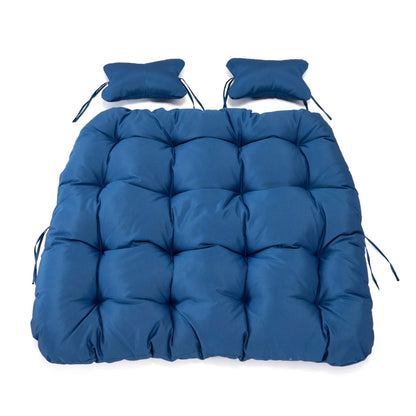 Modern Upholstered 2 Person Hanging Egg Swing Cushion with Headrest - Elax Furniture