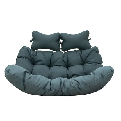 Modern Upholstered 2 Person Hanging Egg Swing Cushion with Headrest - Elax Furniture