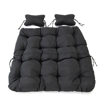 Modern Upholstered 2 Person Hanging Egg Swing Cushion with Headrest - Elax Furniture