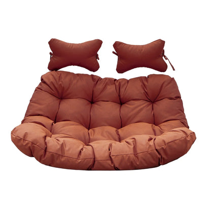 Modern Upholstered 2 Person Hanging Egg Swing Cushion with Headrest - Elax Furniture