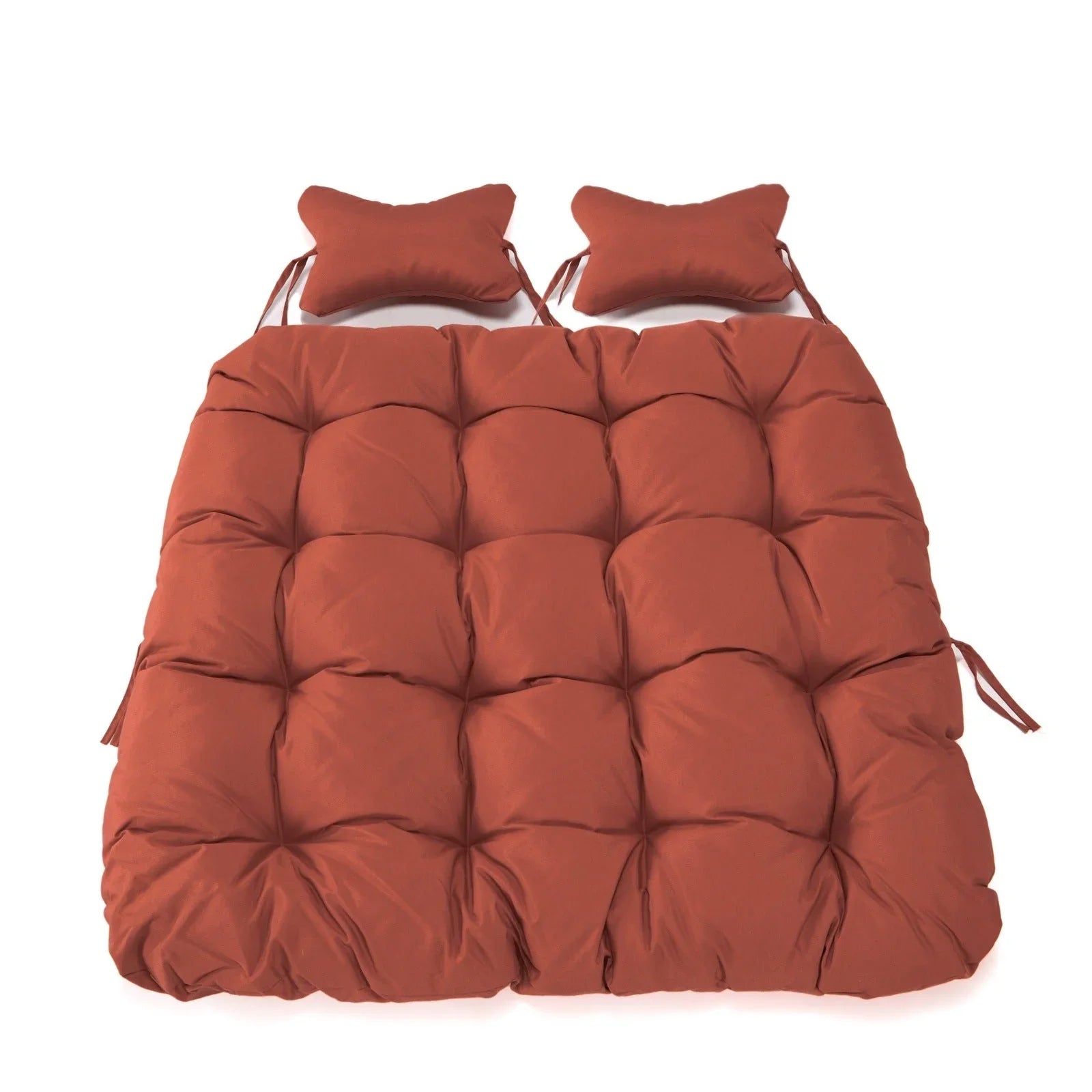 Modern Upholstered 2 Person Hanging Egg Swing Cushion with Headrest - Elax Furniture