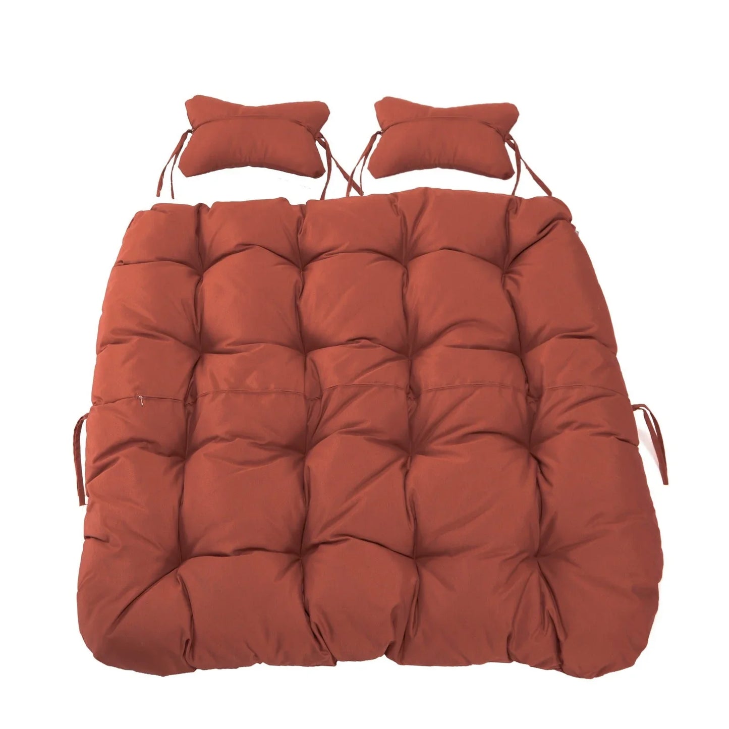 Modern Upholstered 2 Person Hanging Egg Swing Cushion with Headrest - Elax Furniture