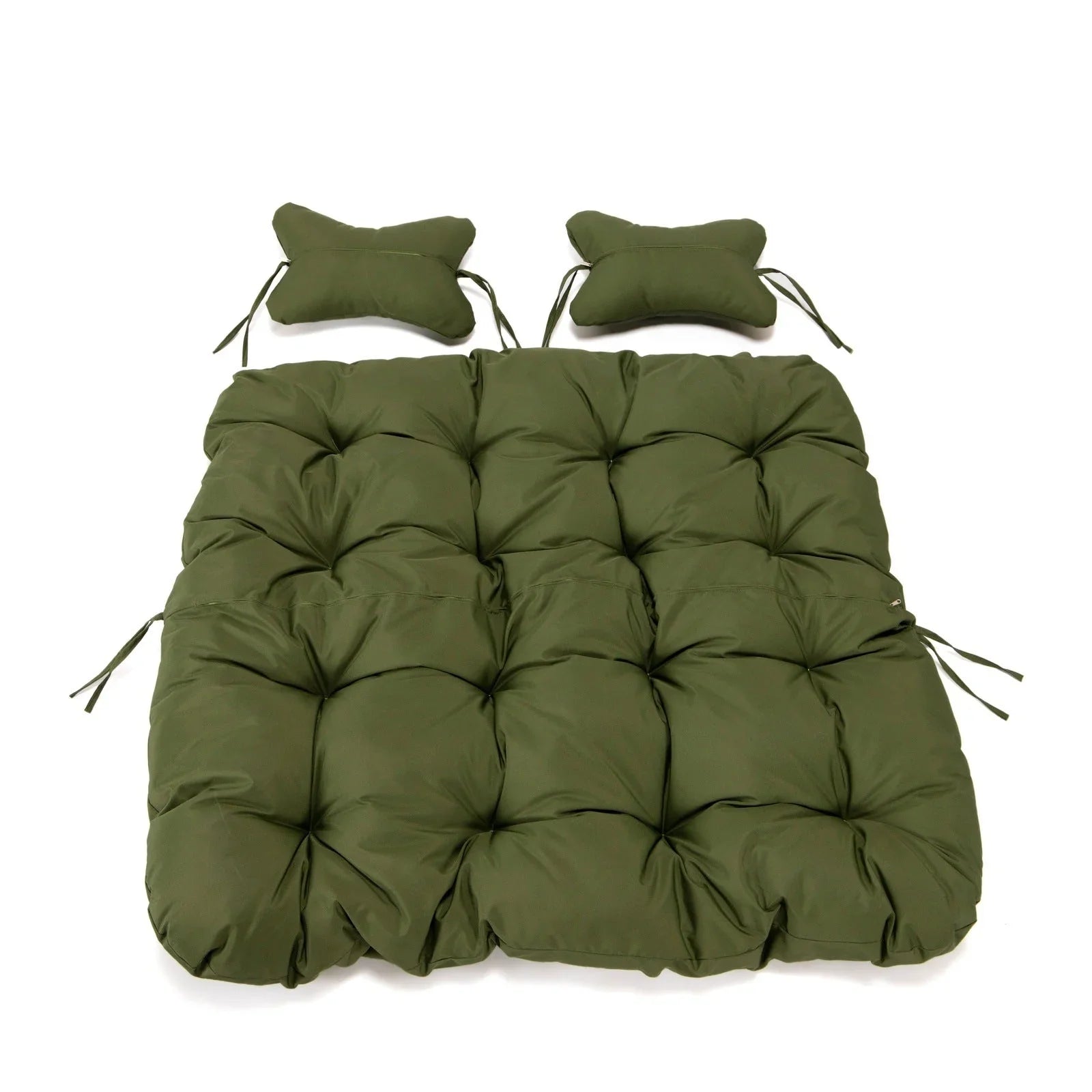 Modern Upholstered 2 Person Hanging Egg Swing Cushion with Headrest - Elax Furniture