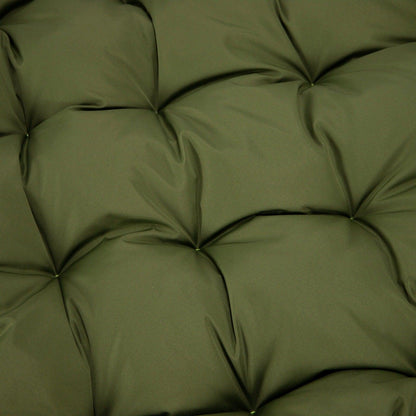 Modern Upholstered 2 Person Hanging Egg Swing Cushion with Headrest - Elax Furniture