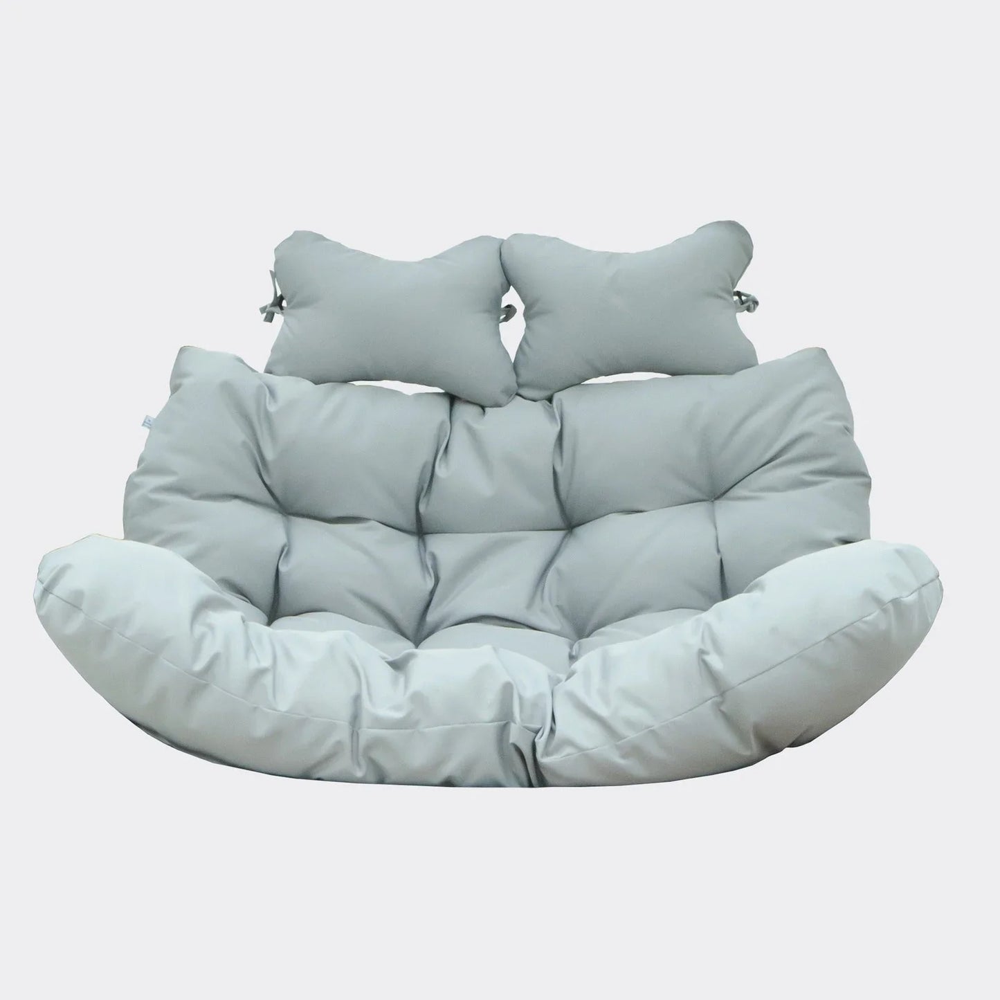 Modern Upholstered 2 Person Hanging Egg Swing Cushion with Headrest - Elax Furniture