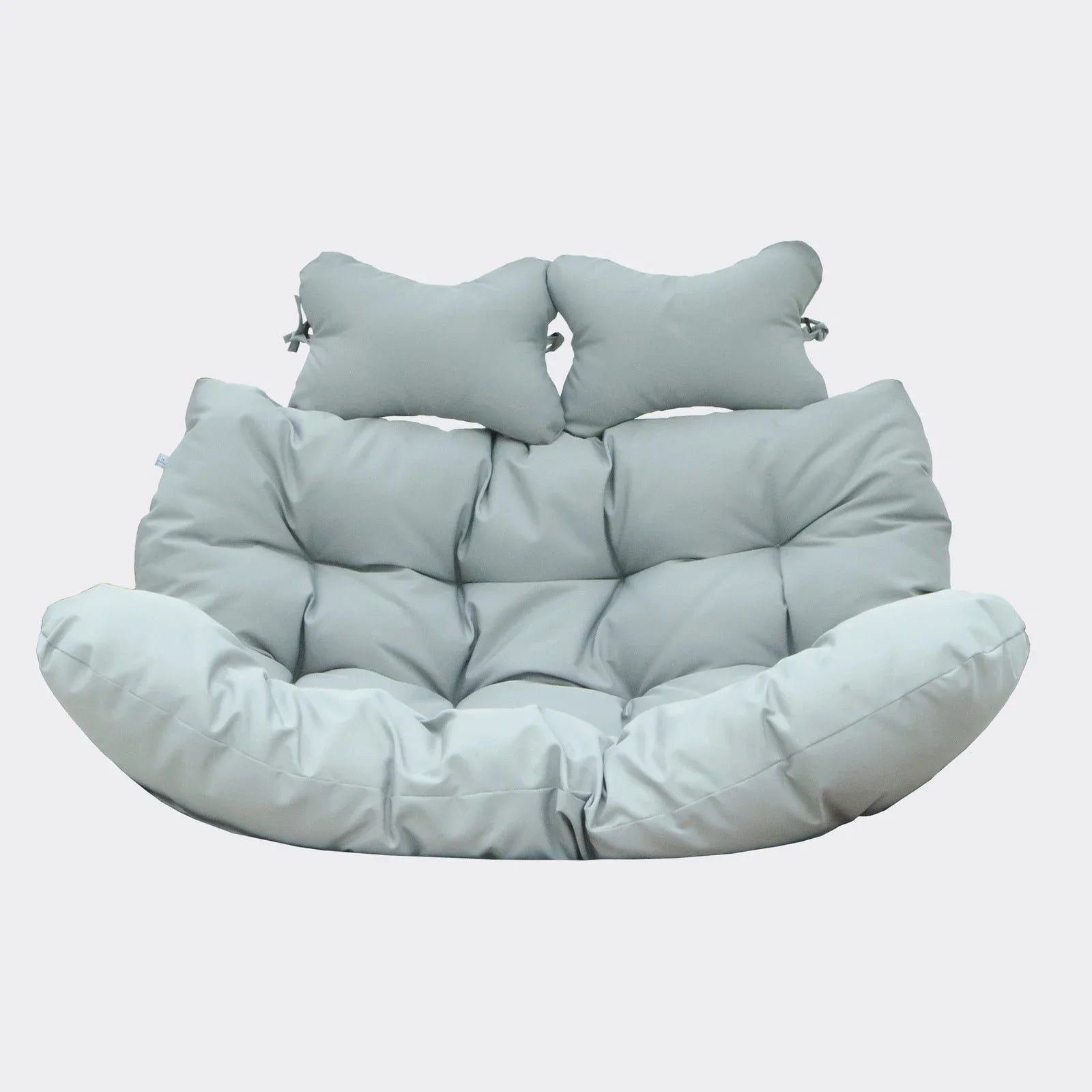 Modern Upholstered 2 Person Hanging Egg Swing Cushion with Headrest - Elax Furniture