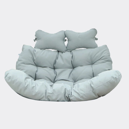 Modern Upholstered 2 Person Hanging Egg Swing Cushion with Headrest - Elax Furniture