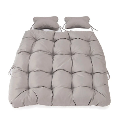 Modern Upholstered 2 Person Hanging Egg Swing Cushion with Headrest - Elax Furniture