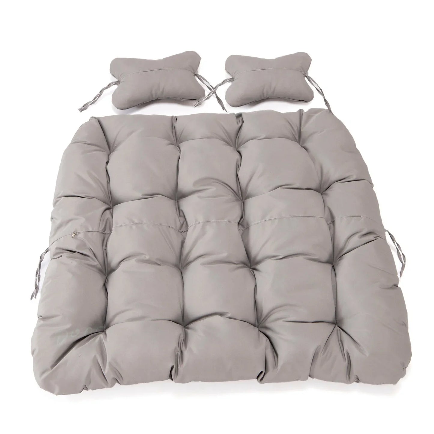 Modern Upholstered 2 Person Hanging Egg Swing Cushion with Headrest - Elax Furniture