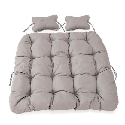 Modern Upholstered 2 Person Hanging Egg Swing Cushion with Headrest - Elax Furniture