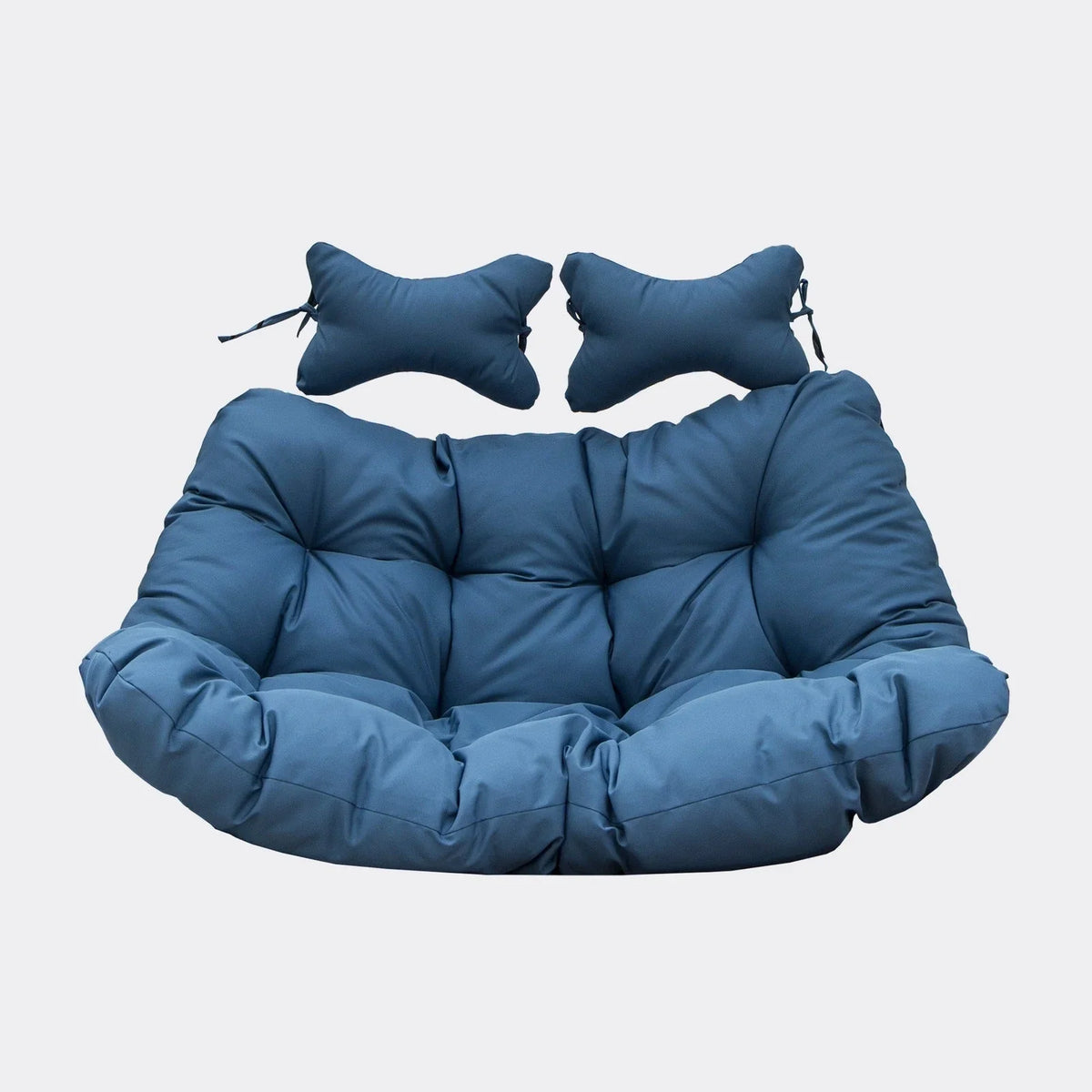 Modern Upholstered 2 Person Hanging Egg Swing Cushion with Headrest - Elax Furniture