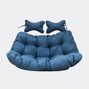 Modern Upholstered 2 Person Hanging Egg Swing Cushion with Headrest - Elax Furniture