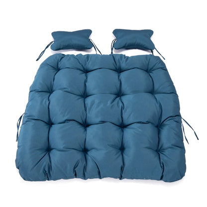 Modern Upholstered 2 Person Hanging Egg Swing Cushion with Headrest - Elax Furniture