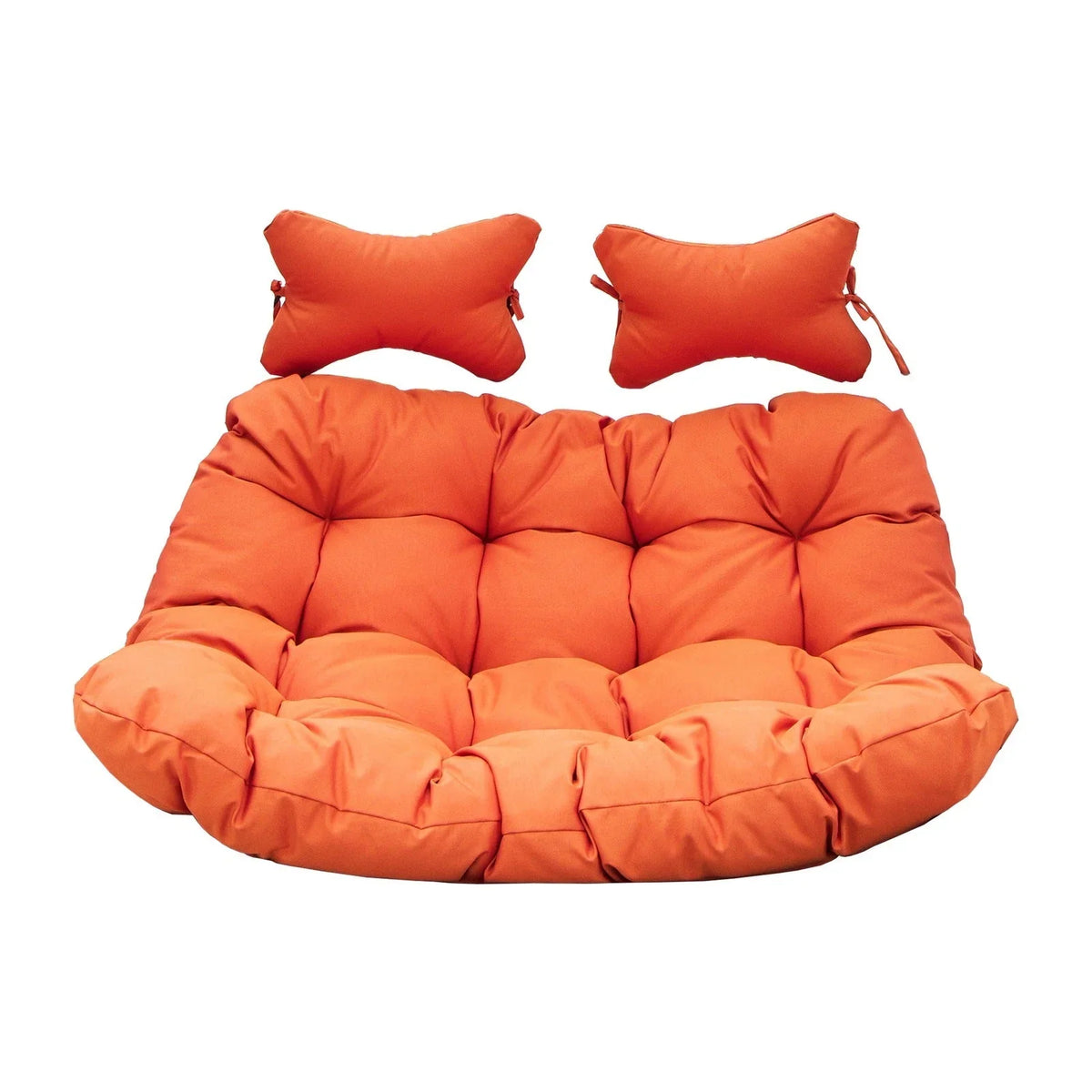 Modern Upholstered 2 Person Hanging Egg Swing Cushion with Headrest - Elax Furniture