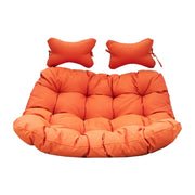 Modern Upholstered 2 Person Hanging Egg Swing Cushion with Headrest - Elax Furniture