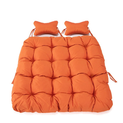 Modern Upholstered 2 Person Hanging Egg Swing Cushion with Headrest - Elax Furniture