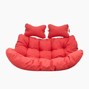 Modern Upholstered 2 Person Hanging Egg Swing Cushion with Headrest - Elax Furniture