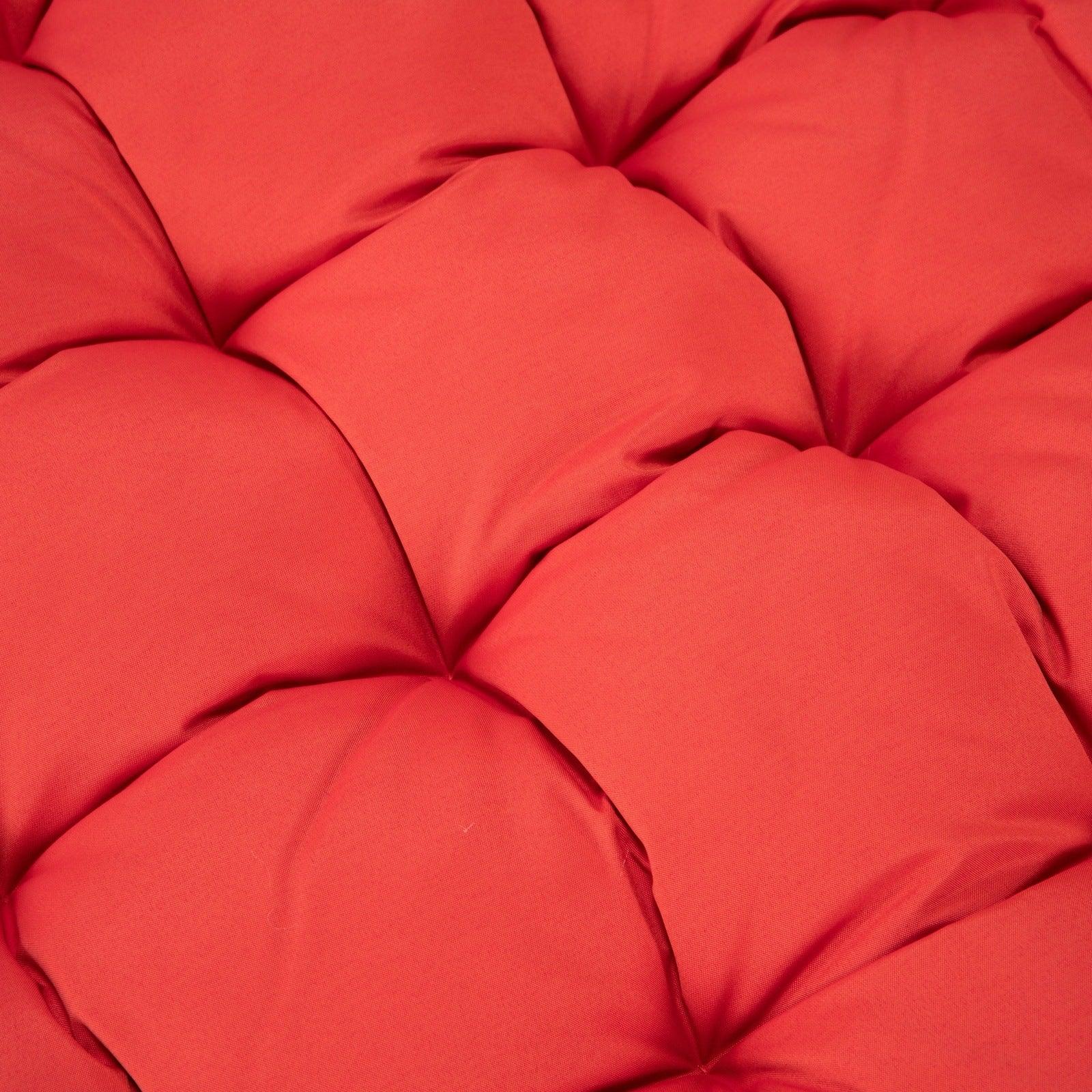 Modern Upholstered 2 Person Hanging Egg Swing Cushion with Headrest - Elax Furniture