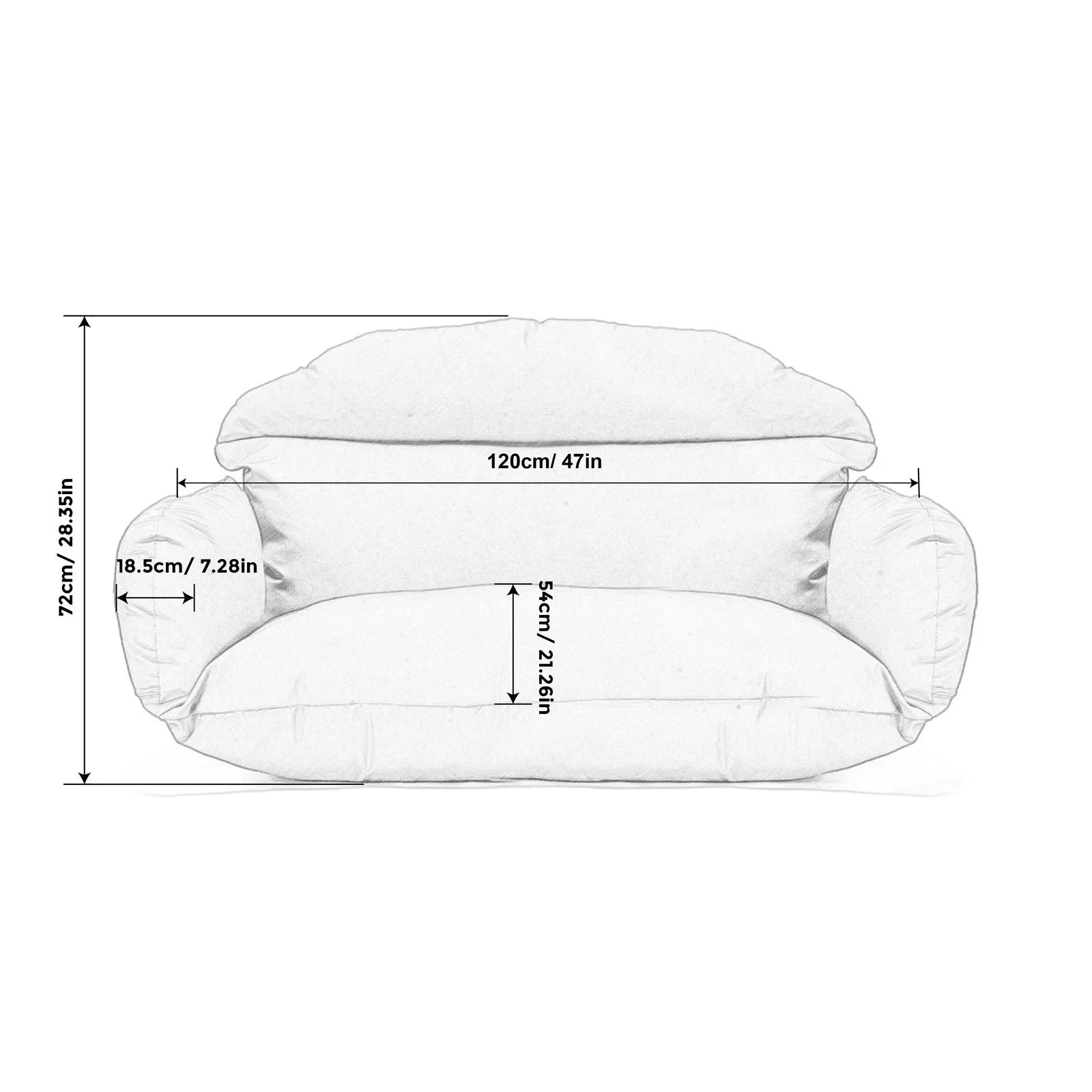 Hanging 2 person Egg Swing Cushion - Elax Furniture