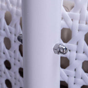 Modern White Wicker Hanging Double Seater Egg Swing Chair - Elax Furniture