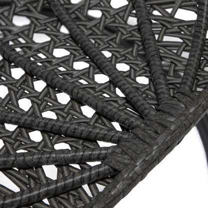 Charcoal Wicker Hanging Single Egg Swing Chair With Cushions - Elax Furniture