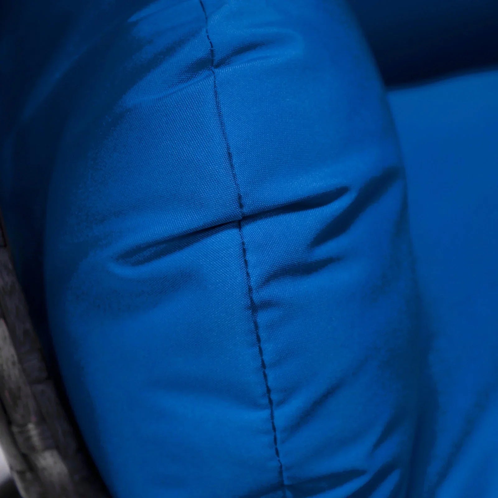 Charcoal Wicker Hanging Single Egg Swing Chair With Cushions - Elax Furniture