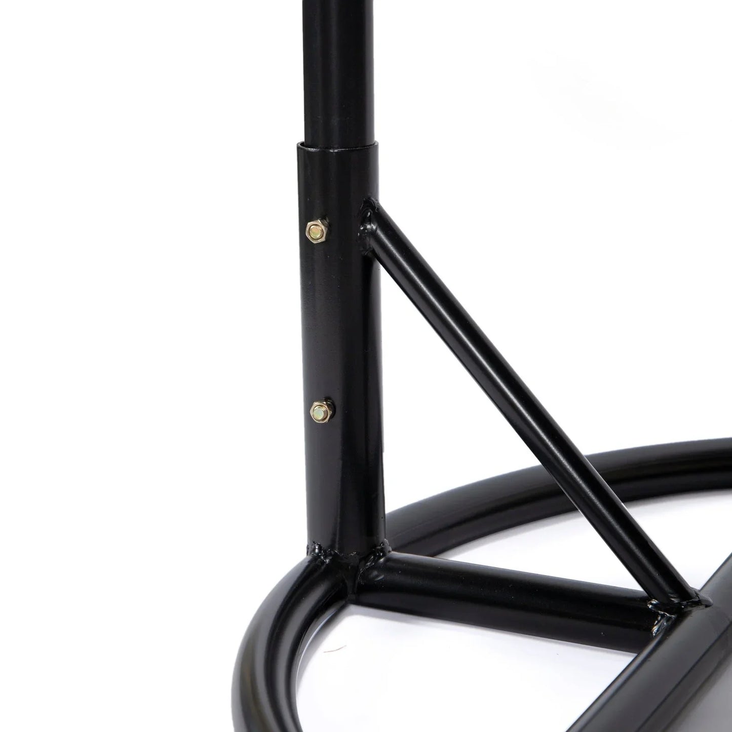 Charcoal Wicker Hanging Single Egg Swing Chair With Cushions - Elax Furniture