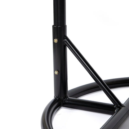 Charcoal Wicker Hanging Single Egg Swing Chair With Cushions - Elax Furniture