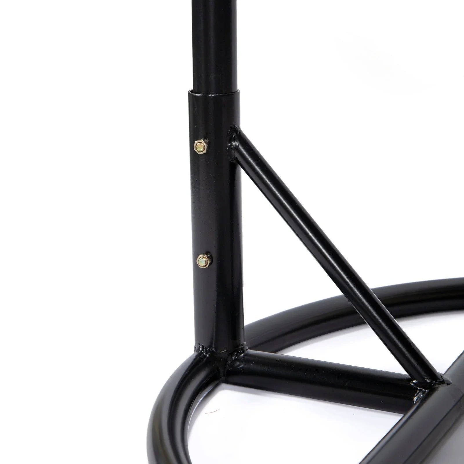 Charcoal Wicker Hanging Single Egg Swing Chair With Cushions - Elax Furniture