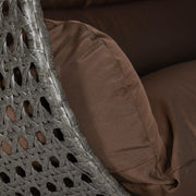 Modern Charcoal Wicker Hanging Double Seater Egg Swing Chair - Elax Furniture