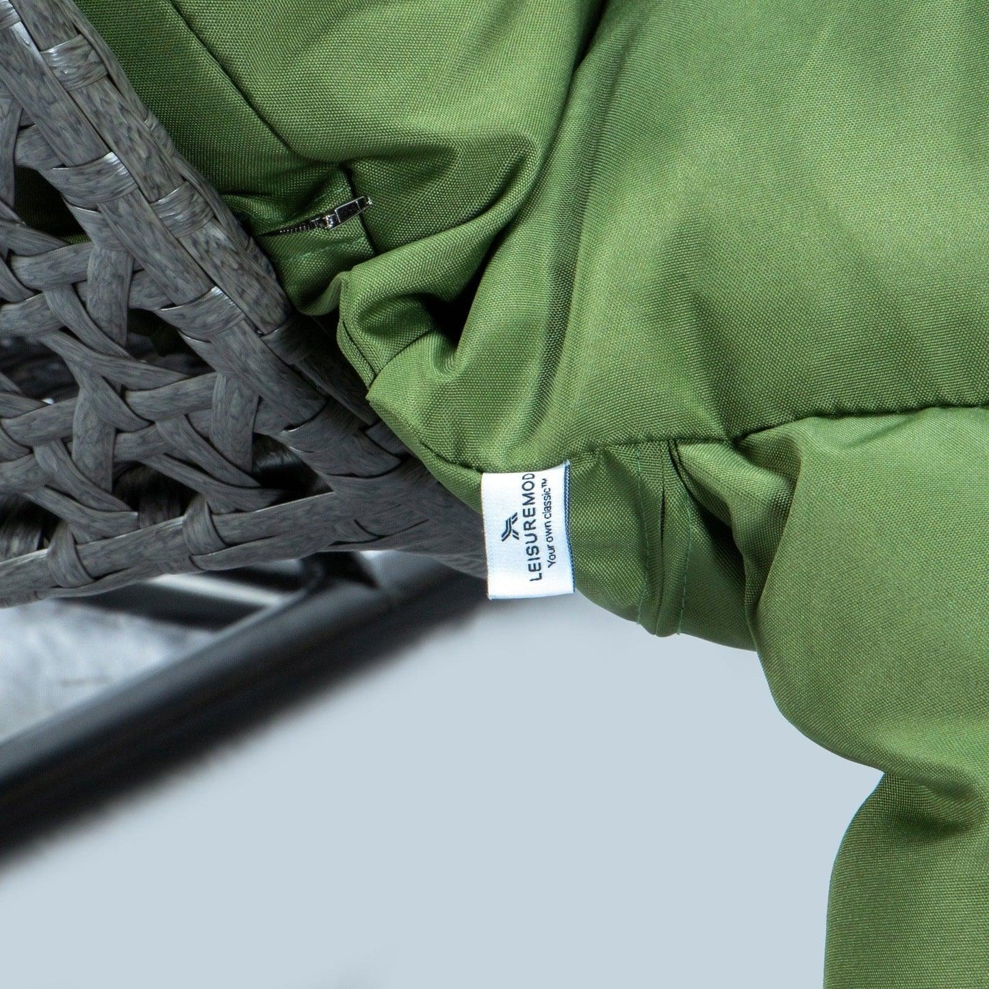 Modern Charcoal Wicker Hanging Double Seater Egg Swing Chair - Elax Furniture