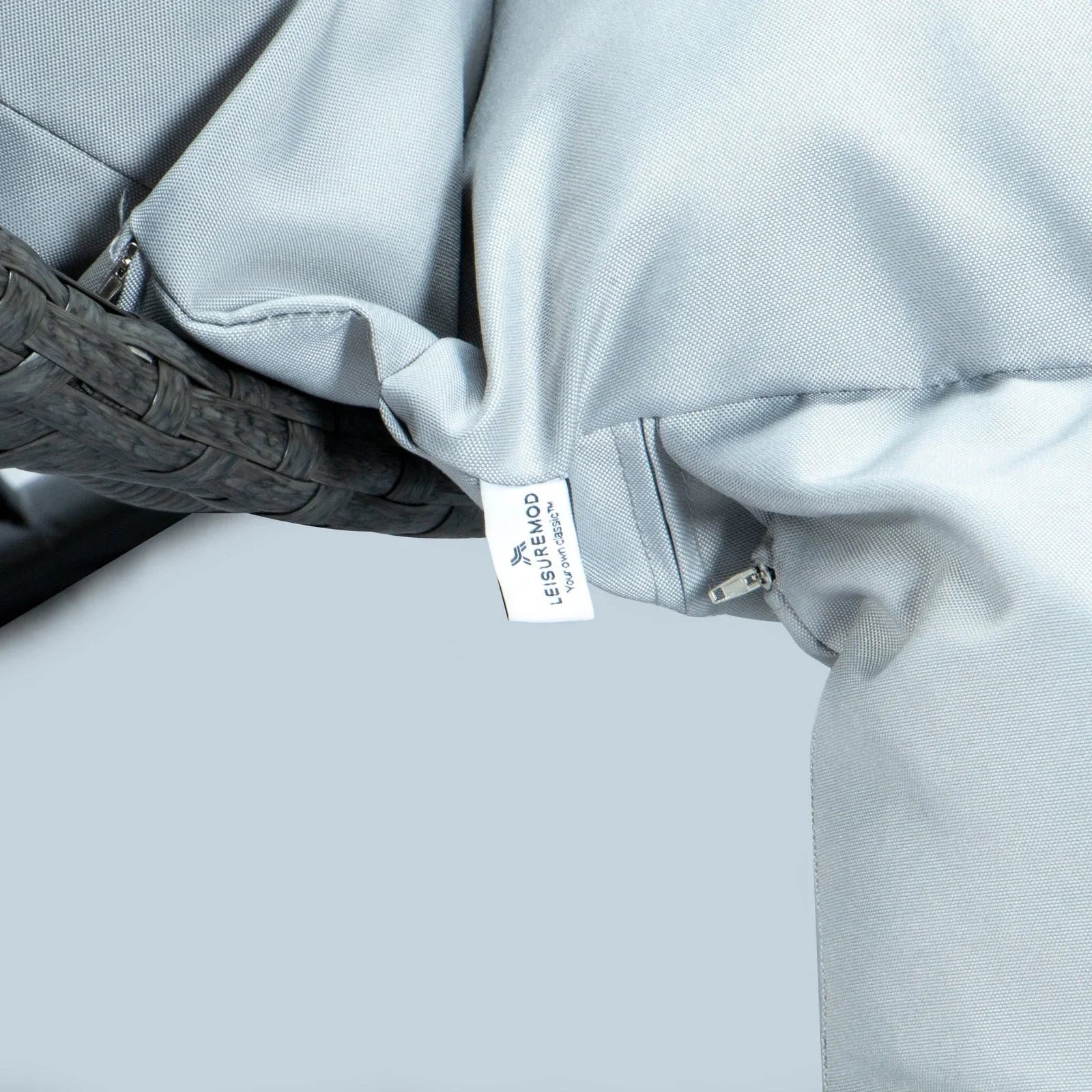 Modern Charcoal Wicker Hanging Double Seater Egg Swing Chair - Elax Furniture