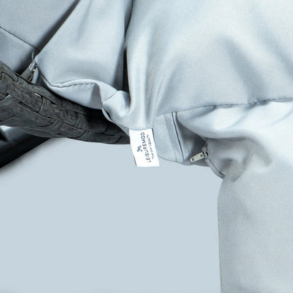 Modern Charcoal Wicker Hanging Double Seater Egg Swing Chair - Elax Furniture