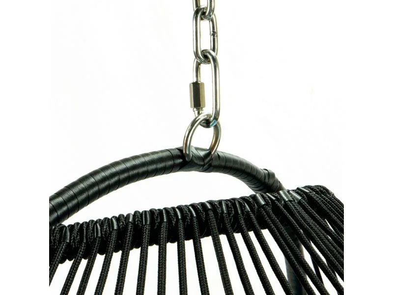 Wicker 2 Person Double Folding Hanging Egg Swing Chair - Elax Furniture