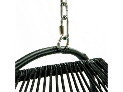 Wicker 2 Person Double Folding Hanging Egg Swing Chair - Elax Furniture