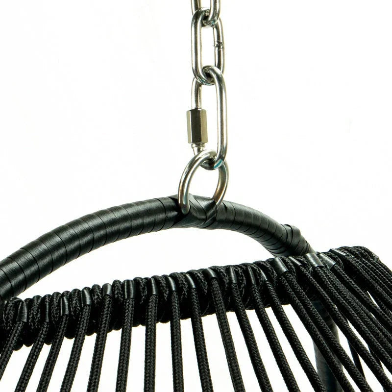 Wicker 2 Person Double Folding Hanging Egg Swing Chair - Elax Furniture