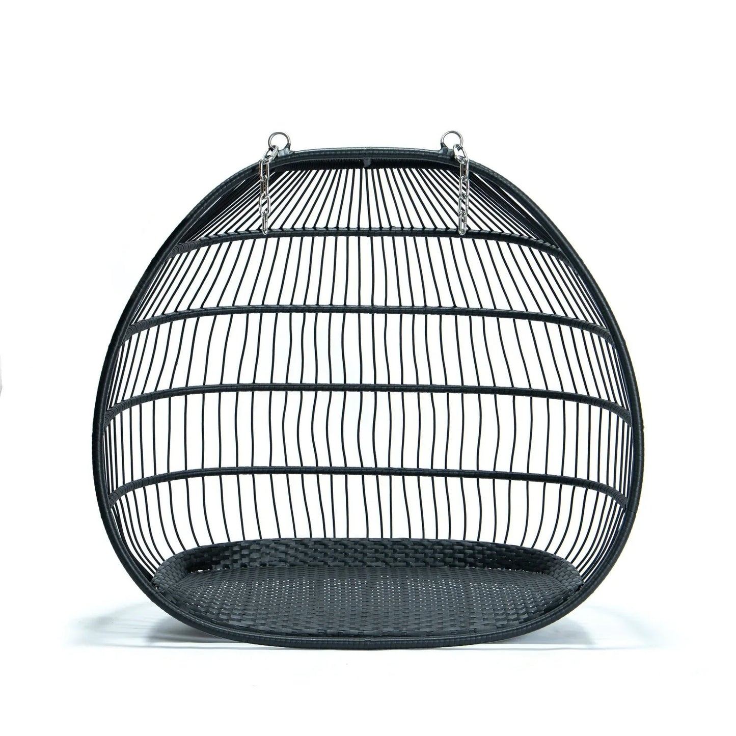 Wicker 2 Person Double Folding Hanging Egg Swing Chair - Elax Furniture