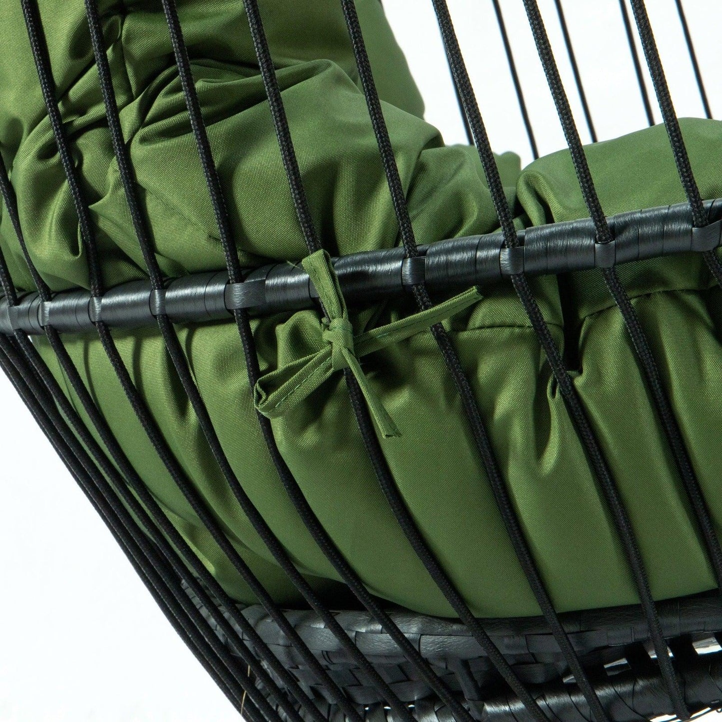 Wicker 2 Person Double Folding Hanging Egg Swing Chair - Elax Furniture