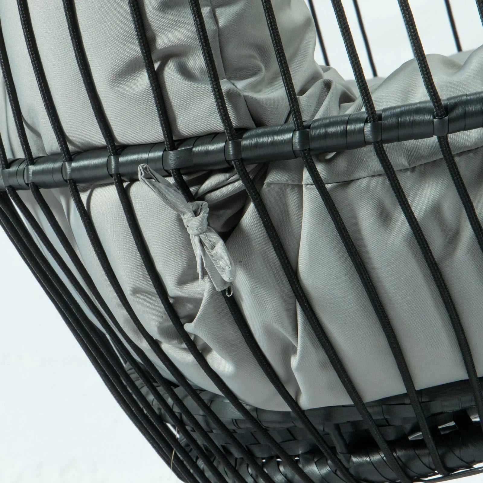 Wicker 2 Person Double Folding Hanging Egg Swing Chair - Elax Furniture