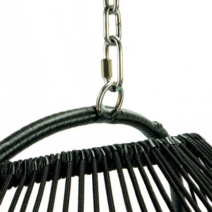 Wicker 2 Person Double Folding Hanging Egg Swing Chair - Elax Furniture