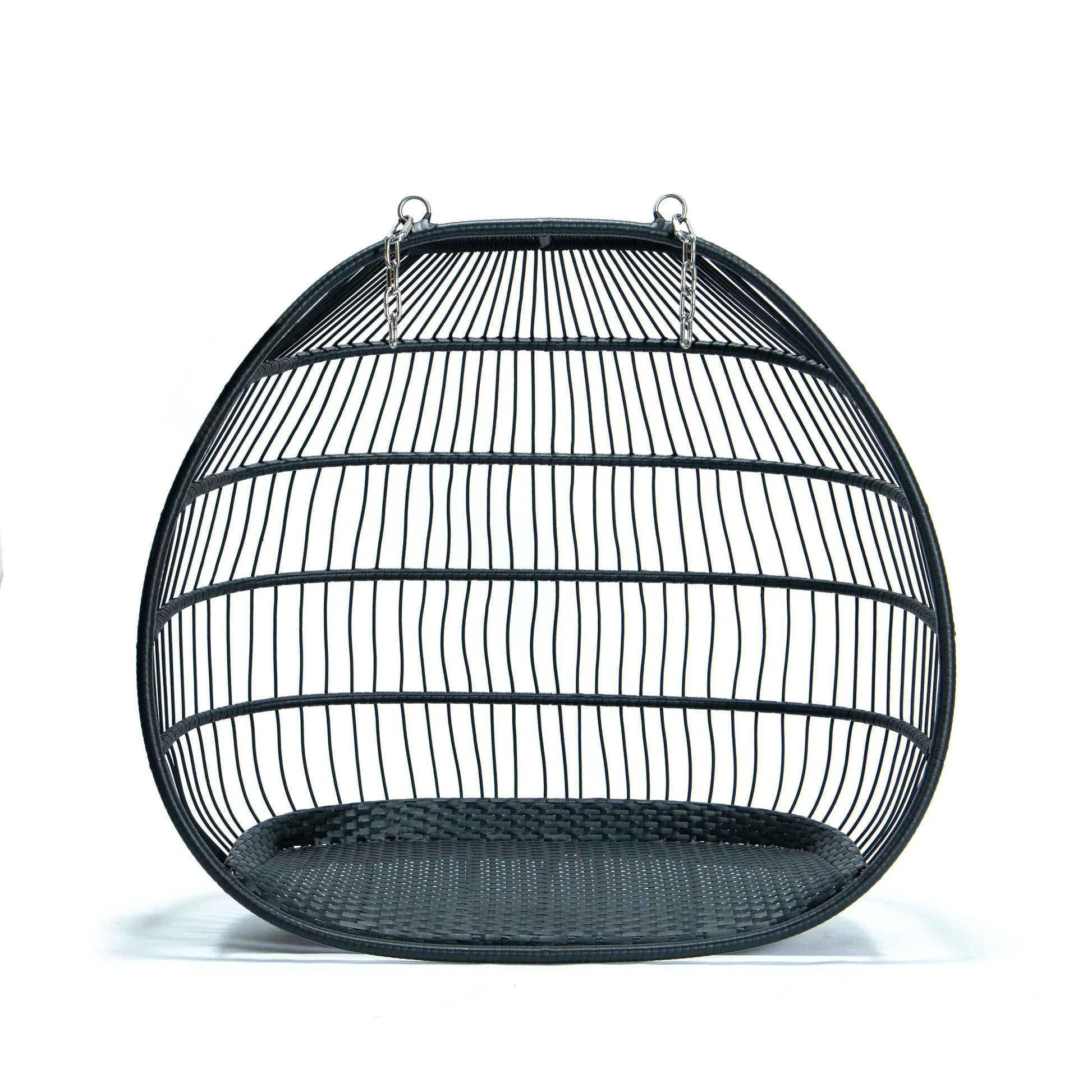 Wicker 2 Person Double Folding Hanging Egg Swing Chair - Elax Furniture