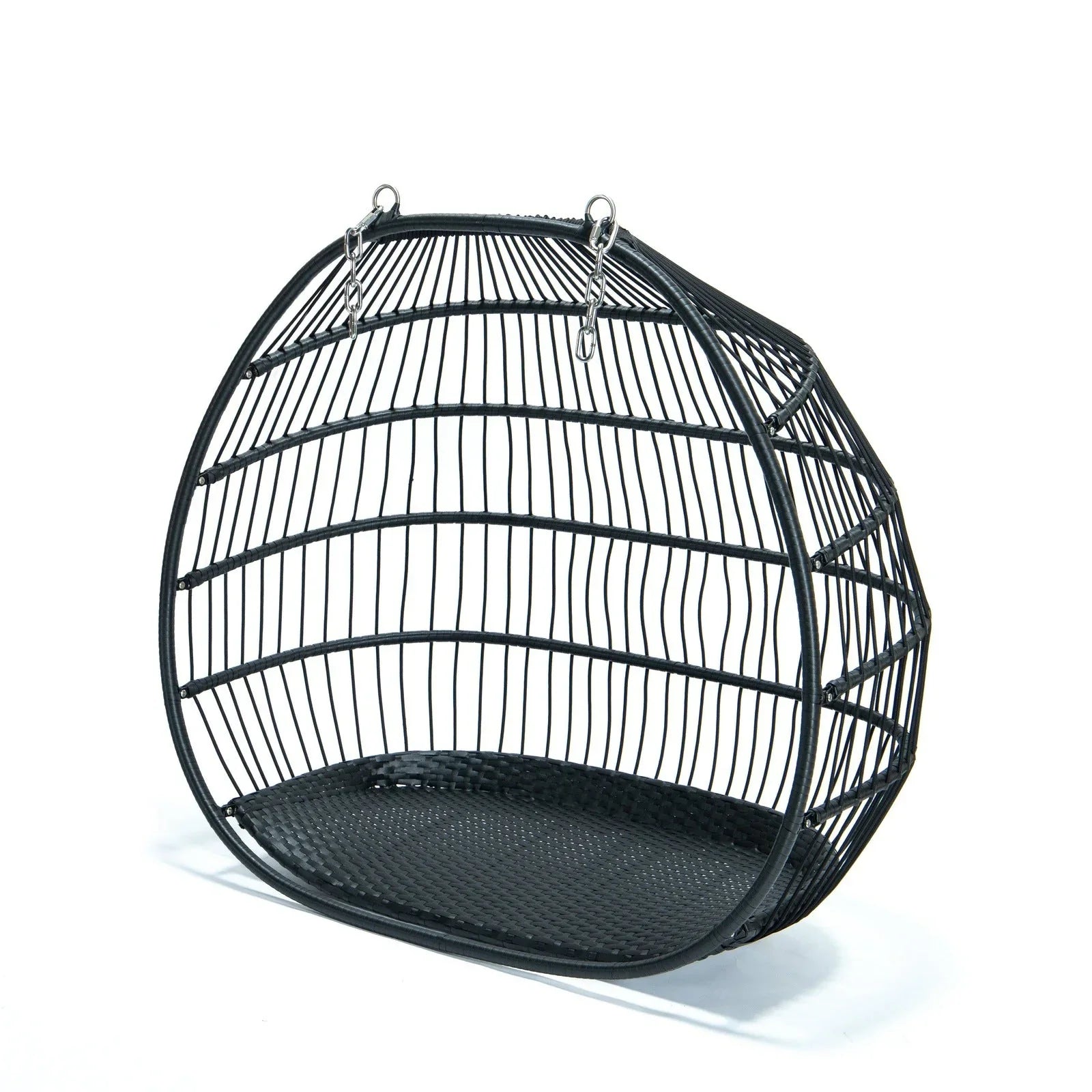 Wicker 2 Person Double Folding Hanging Egg Swing Chair - Elax Furniture