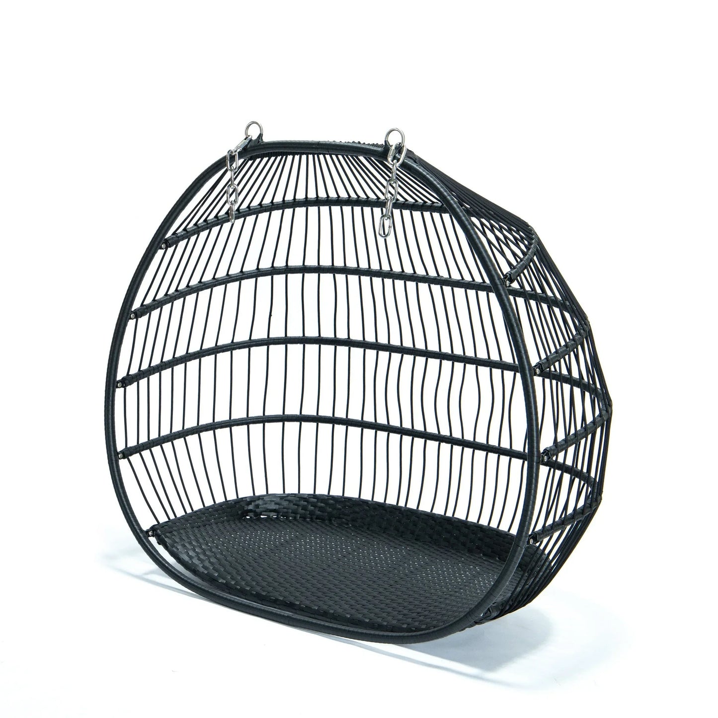 Wicker 2 Person Double Folding Hanging Egg Swing Chair - Elax Furniture