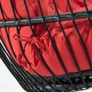 Wicker 2 Person Double Folding Hanging Egg Swing Chair - Elax Furniture