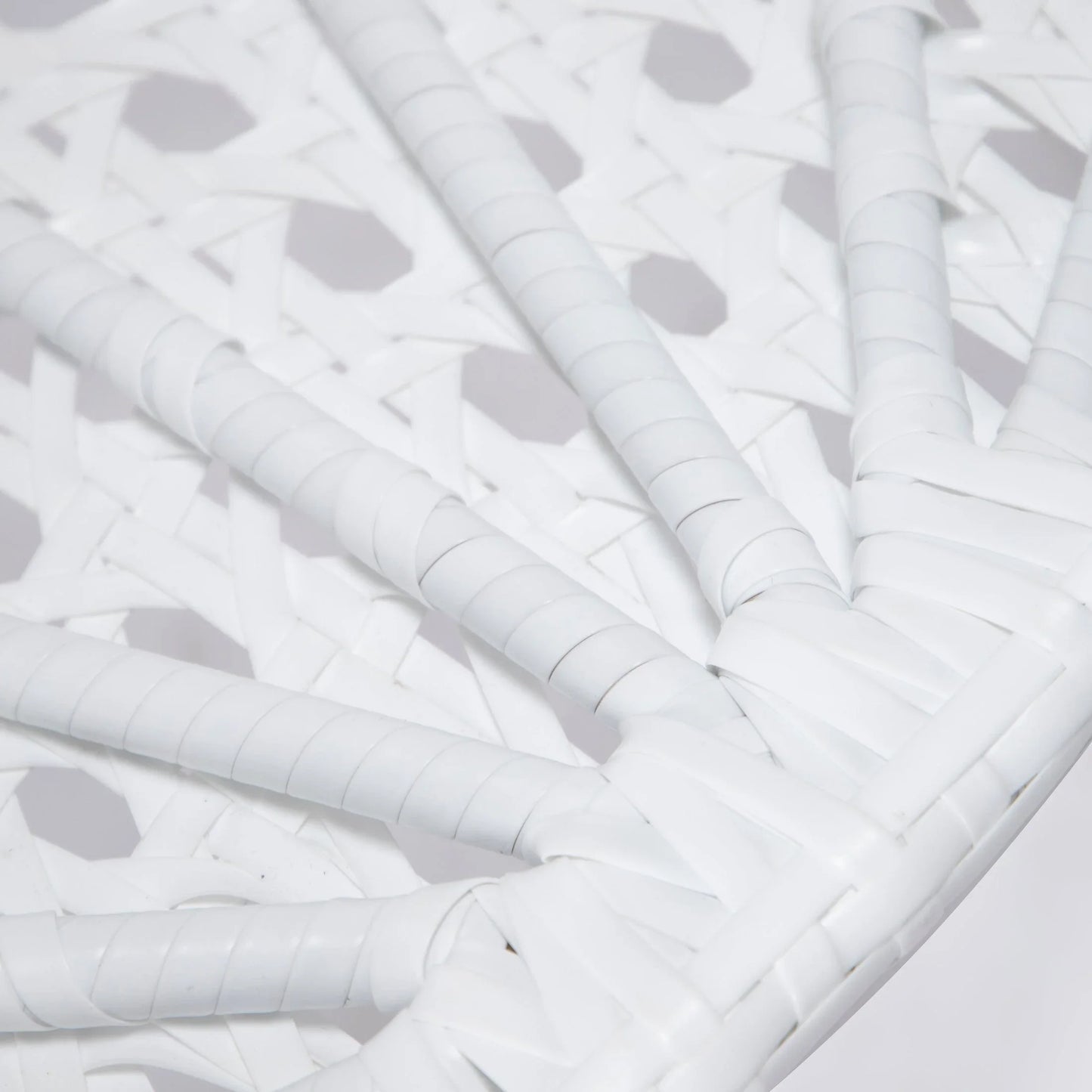 White Wicker Hanging Single Egg Swing Chair With Cushions - Elax Furniture