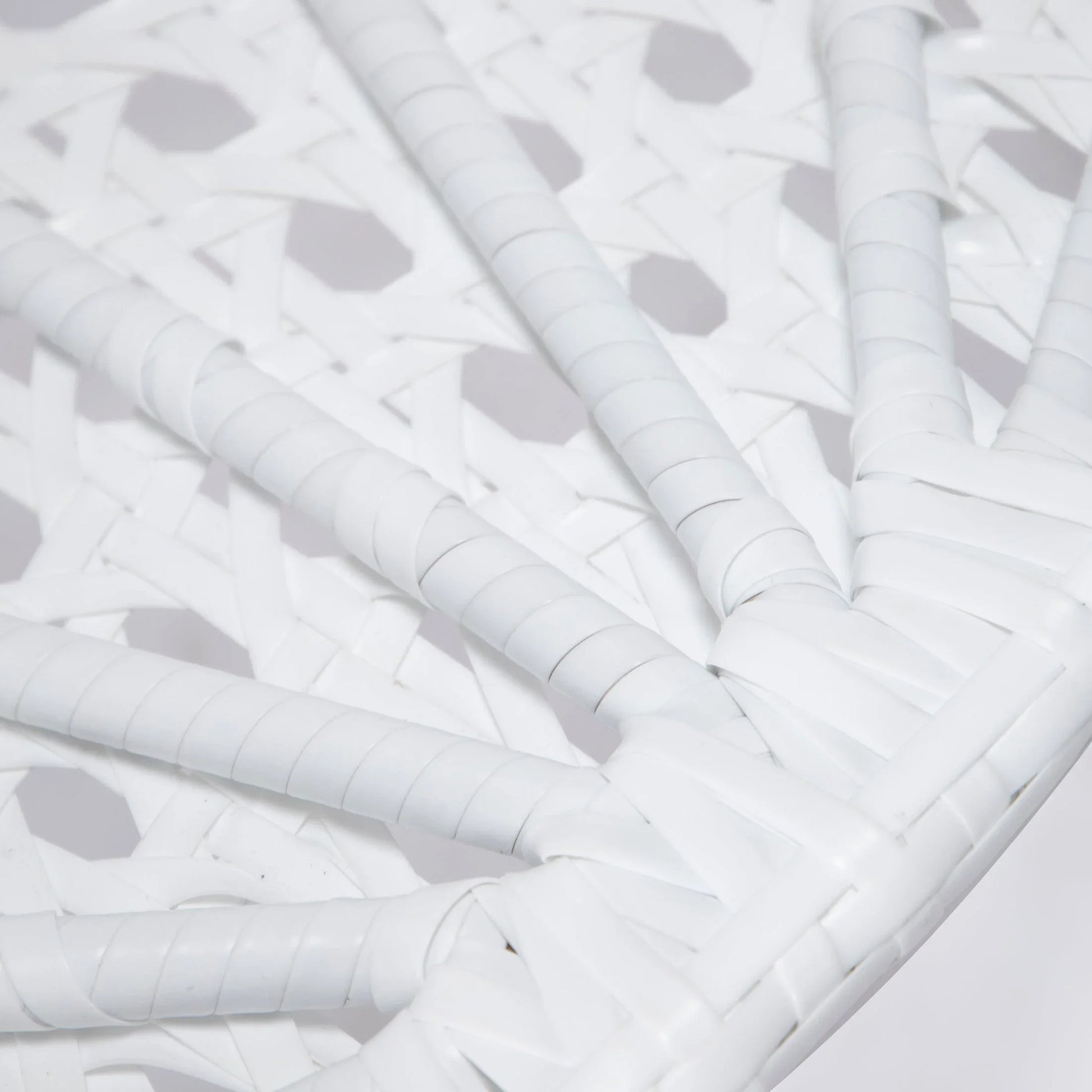 White Wicker Hanging Single Egg Swing Chair With Cushions - Elax Furniture